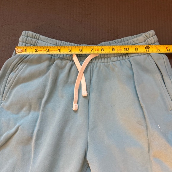 Everlane Small Light Blue Track Joggers Sweatpants Pockets Drawstring Comfy - Picture 13 of 13